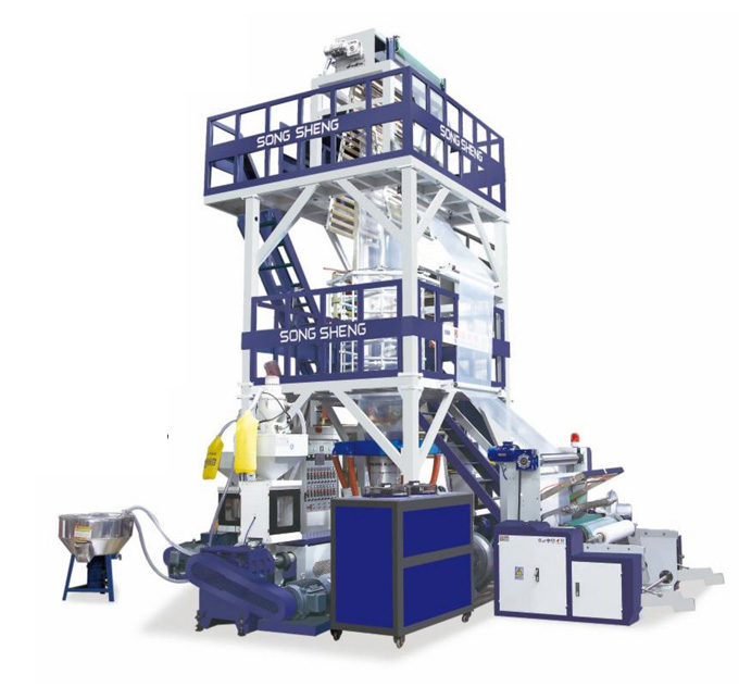 SS-GS-3L Series High Speed ABC Three Layer Co-extrusion Film Blowing Machine