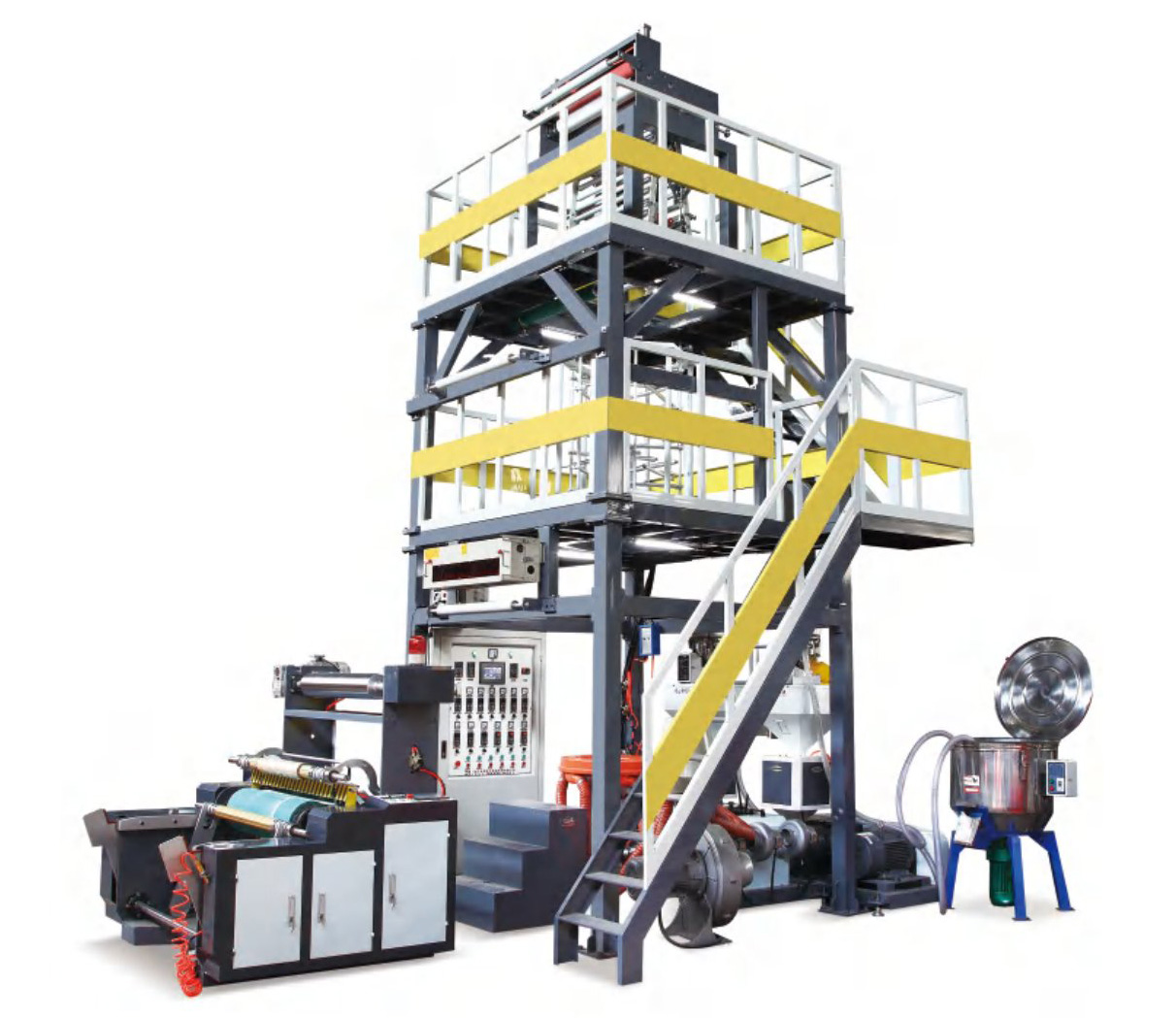 SS-GS-ABA Series High Speed Three Layer Co-extrusion Blown Film Machine