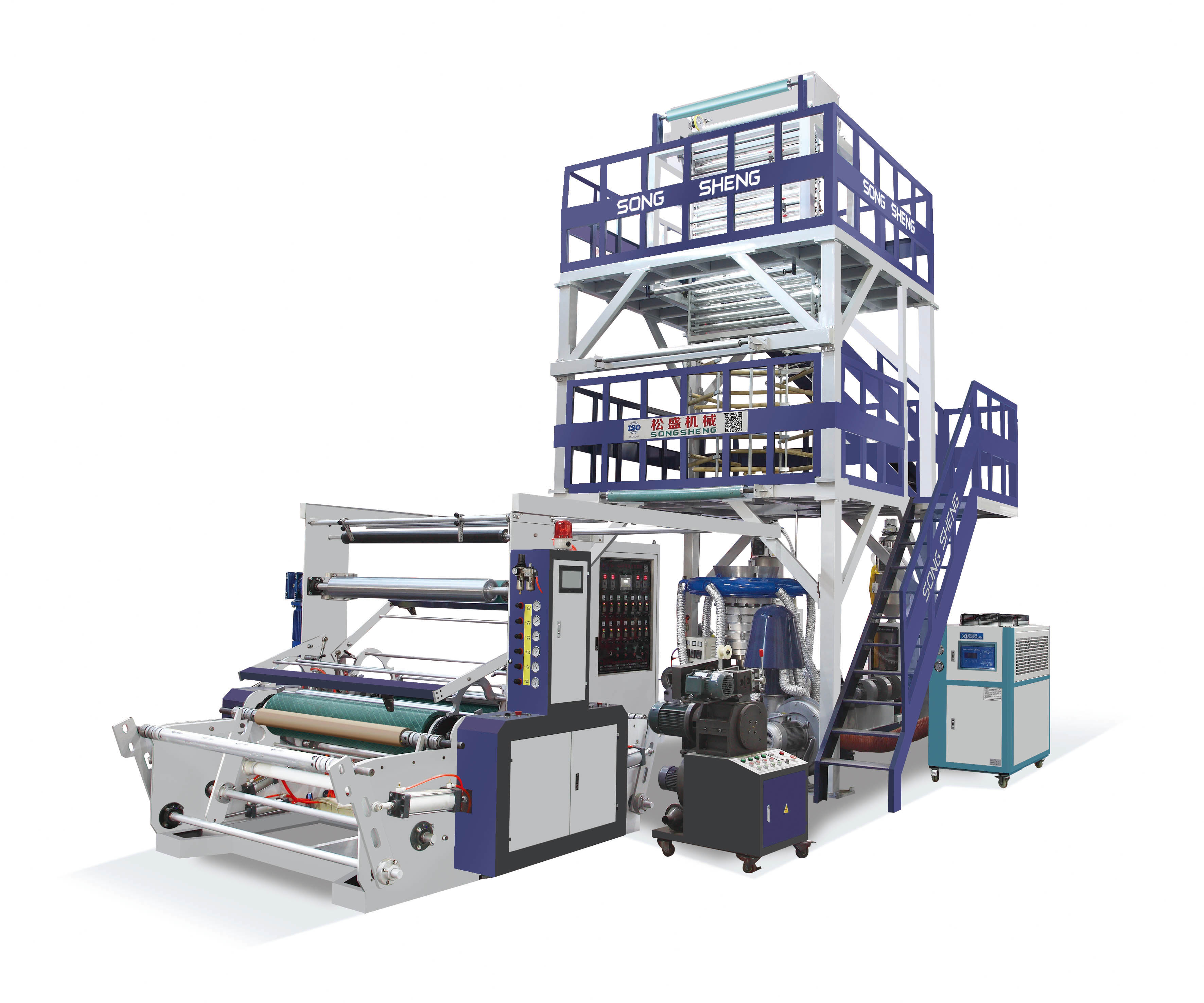 SS-GS-ABA-2 Series Three-Layer Co-Extrusion High-Pressure Film Blowing Machine